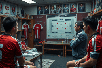 Germán Pezzella y Lucas Martínez Quarta durante un entrenamiento de River Plate antes de sus lesiones.