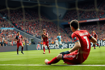 Imagen del partido entre River Plate e Independiente en el Torneo Clausura 2025, destacando el desempeño del portero Armani.