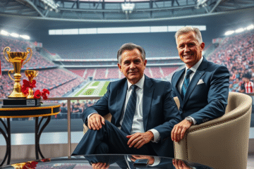 Jorge Brito hablando sobre River Plate y Boca Juniors en una entrevista.