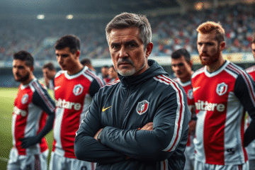 Jugadores de River Plate entrenando antes de un partido crucial