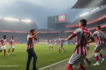 Imagen del partido entre River Plate y Libertad en el Estadio La Huerta.