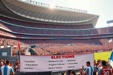 Vista del Estadio Monumental, sede de las elecciones de River Plate