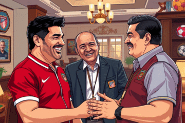 Celso Ayala reunido con Marcelo Gallardo y Enzo Fernández antes del partido de River Plate contra Libertad.