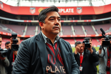Marcelo Gallardo en conferencia de prensa hablando sobre la recuperación de Maximiliano Salas.
