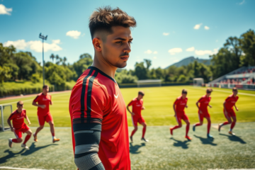 Elián Giménez regresa a River Plate tras su paso por Sarmiento, enfrentando una lesión de meniscos antes de la pretemporada.