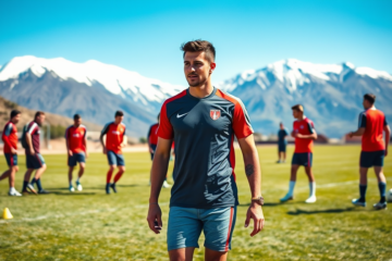 Tomás Galván durante un entrenamiento, listo para regresar a River Plate tras su exitoso paso por Vélez Sarsfield.