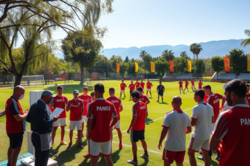 River Plate inicia su pretemporada en el Camp de Ezeiza con estudios médicos y actividades previas a su viaje a Uruguay.