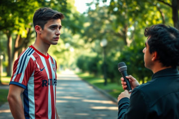 Matías Galarza Fonda durante su entrevista en Paraguay.