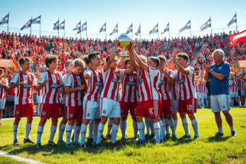 La Octava División de River Plate celebra su victoria en la Messi Cup, mostrando su potencial en las formativas y su compromiso con los valores del club.
