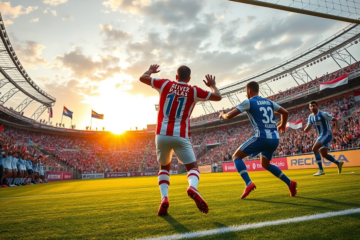 Jugadores de River Plate celebran un gol en el partido de Copa Argentina contra Racing.