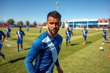 Jhohan Romaña entrenando con San Lorenzo, reflejando su permanencia en el club y su distanciamiento de River Plate durante el mercado de fichajes.
