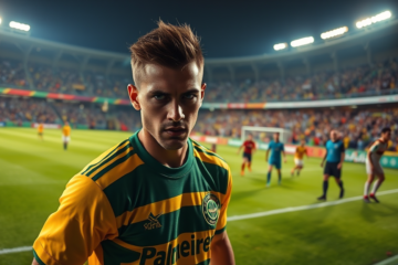 Aníbal Moreno durante un partido con Palmeiras, candidato a reforzar el mediocampo de River Plate.