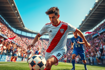 Maher Carrizo, joven extremo de Vélez, en el centro de atención por su posible fichaje por River Plate.