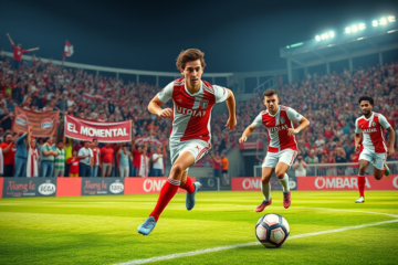Tadeo Allende, delantero figura de Inter Miami, en juego.