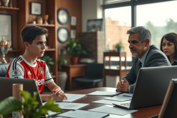 Luca Scarlato en el centro de la controversia de River Plate por su salida libre del club, mediada por su representante Martín Guastadisegno.