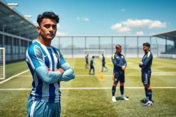 Jhohan Romaña en entrenamiento con San Lorenzo, en medio de negociaciones con River Plate.