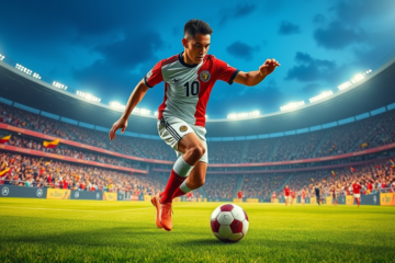 Jhohan Romaña en acción durante un partido con San Lorenzo, un defensor codiciado por River Plate.