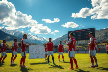 River Plate entrenando en San Martín de los Andes para el Torneo Apertura 2026.
