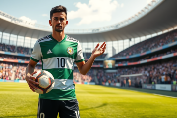 Germán Berterame, el centrodelantero que destaca en México y sueña con jugar en River Plate.