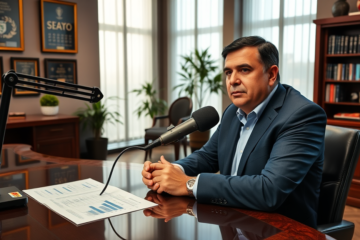 Sergio Costantino discutiendo la situación de Jhohan Romaña en una entrevista.