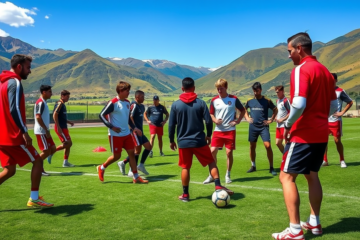 River Plate realiza sus primeros entrenamientos de pretemporada con juveniles en San Martín de los Andes, bajo la dirección del entrenador Marcelo Gallardo.