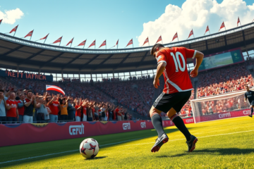 Tobías Leiva durante un partido con River Plate antes de su préstamo a Estudiantes de Río Cuarto.