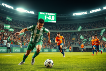 Milton Casco durante su debut con Atlético Nacional, destacando en el partido contra Boyacá Chicó.