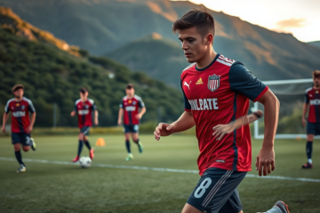 Matías Viña entrenando con River Plate tras su llegada al club.