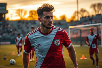 Matías Viña, nuevo lateral izquierdo de River Plate, durante su presentación en el club.