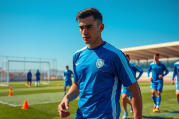 Sebastián Boselli presentado como nuevo refuerzo del Getafe tras su paso por River Plate.